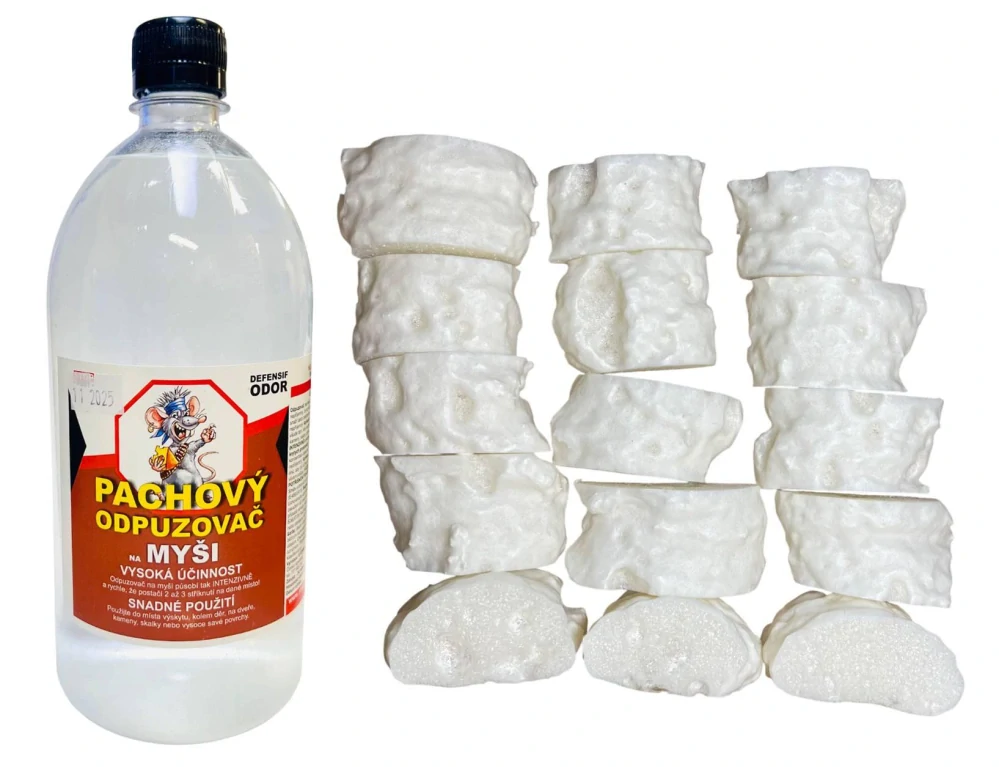 Velká sada pachových ohradníků na hlodavce 1000 ml