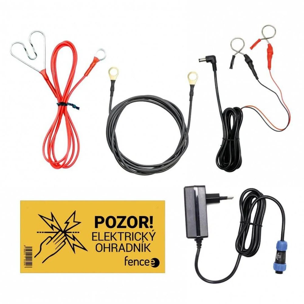 Sada elektrického ohradníku ochrana před zvěří - srnka, jelen, prase, daněk - DUO zdroj - lanko 400 m